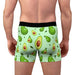 Avocado Green Print Men's Boxer Briefs - Stylish Comfort for the Modern Man
