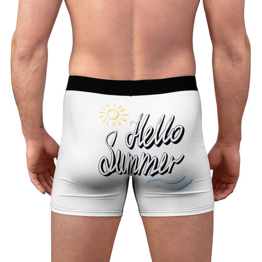 Elegant Summer Greetings Men's Printed Boxer Briefs