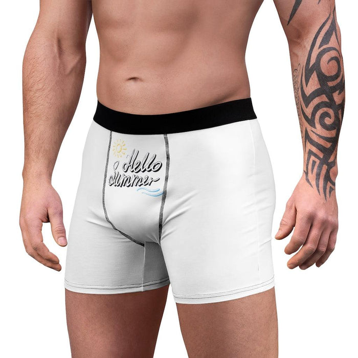 Hello Summer Men's Custom-designed Lightweight Boxer Briefs