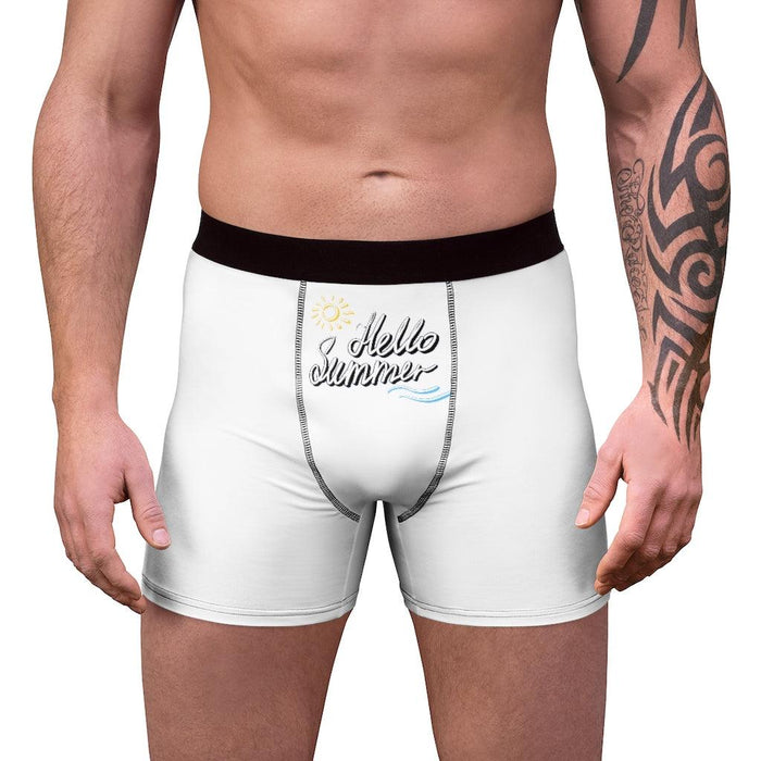 Stylish Hello Summer Men's Custom Boxer Briefs