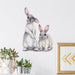 Enchanting Bunny Wall Sticker for Children's Bedroom or Nursery - Cute Animal Decal for a Playful Touch