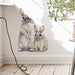 Enchanting Bunny Wall Sticker for Children's Bedroom or Nursery - Cute Animal Decal for a Playful Touch