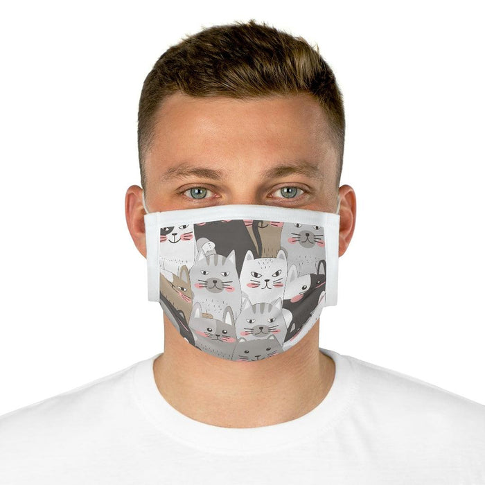 Sophisticated Cats Luxury Cotton Face Mask with Adjustable Nose Wire and Trifold Pleats