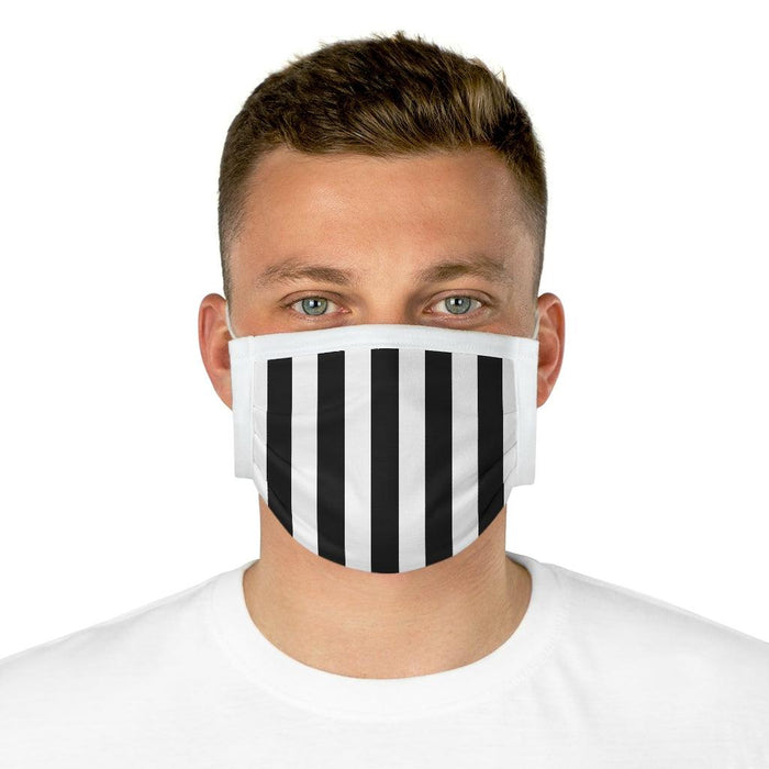 German-Made Cotton Face Mask with Trifold Pleats and Adjustable Nose Wire - Stylish Reusable Mask