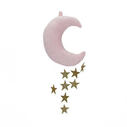 Enchanting Celestial Moon and Star Wall Art for Kids' Rooms - Dreamy Space Decor