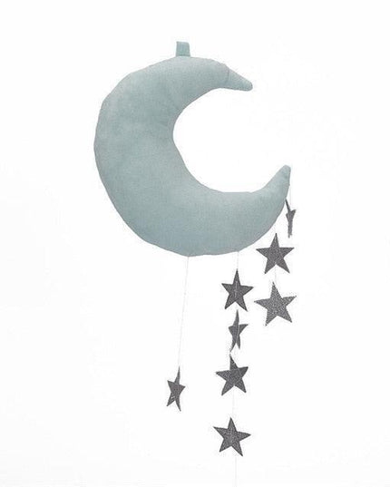 Enchanting Celestial Moon and Star Wall Art for Kids' Rooms - Dreamy Space Decor