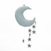 Moonlit Dreams Nursery Wall Hanging for Kids - Celestial Decor with Moon and Star Design
