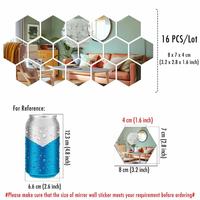 Enhance Your Home Aesthetic with Geometric Acrylic Mirror Wall Decals