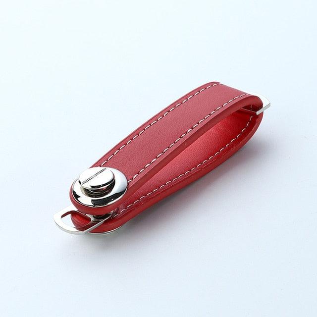 Leather Car Key Organizer and Holder for 4-16 Keys | Stylish Key Pouch Bag with Button Closure