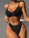 Jakoto | Women's Ribbed Texture Bikini Set