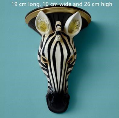 Chic European Vintage Animal Head Resin Wall Vase for Elegant Home Accents