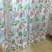 Vintage Floral Jacquard Sheer Curtains - Elegant Drapery Set for Sophisticated Homes