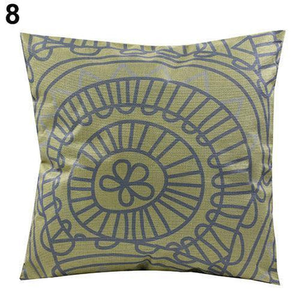 Elegant Vintage Floral Linen Cushion Cover