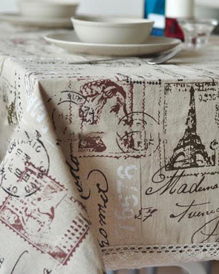 Vintage Elegance: Luxurious Linen Tablecloth for Exquisite Dining Experiences