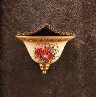 European Resin Wall Vase - Medium Vintage Charm