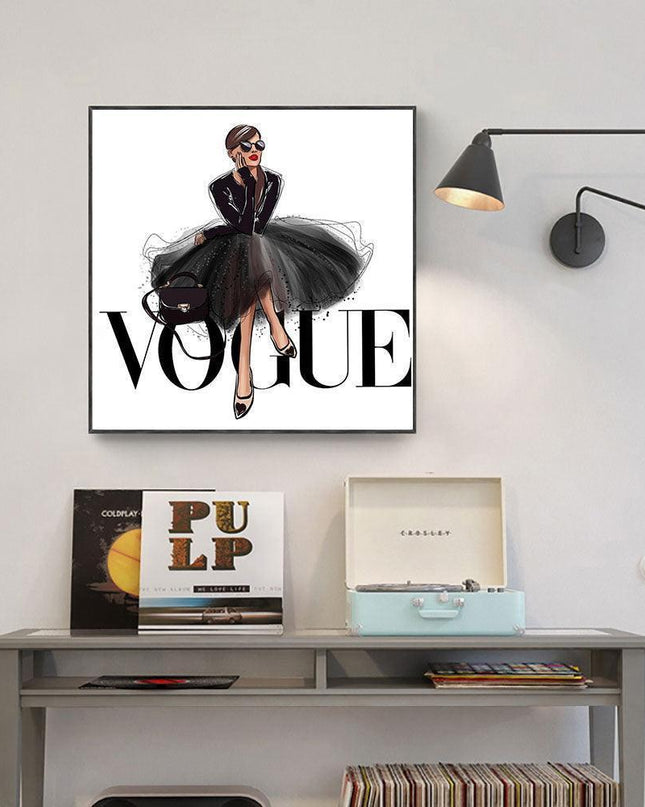 Glamorous Muse: Stylish Women Canvas Art for Trendy Interiors