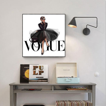 Glamorous Muse: Stylish Women Canvas Art for Trendy Interiors