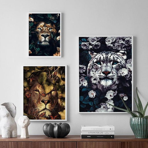 Elegant Nordic Touch: Vibrant Canvas Art for Contemporary Interiors