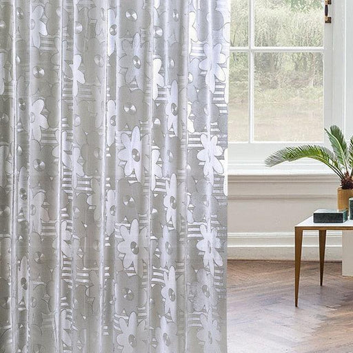 Modern Geometric Cobblestone PVC Shower Curtain Set