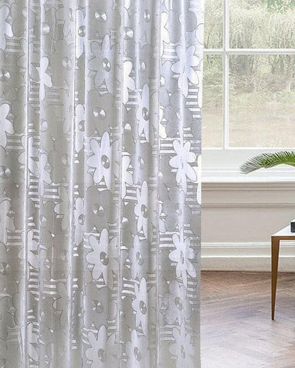 Modern Eco-Friendly Cobblestone Geometric Shower Curtain Set - Stylish Bathroom Essential