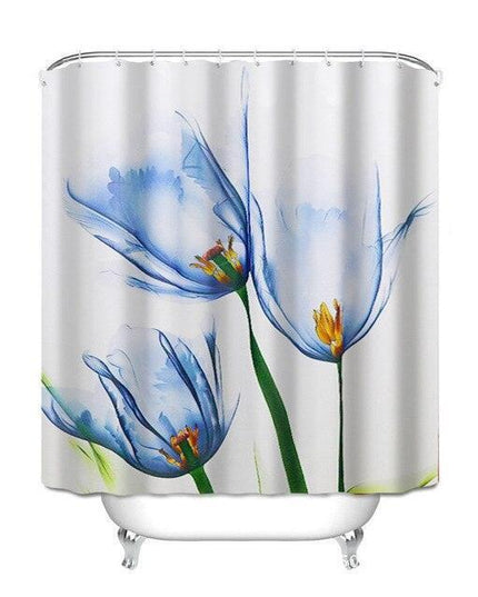 Personalized Waterproof Polyester Shower Curtain with Distinctive Artwork
