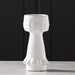 Chic White Ceramic Vase/Planter with Modern Matte Glaze