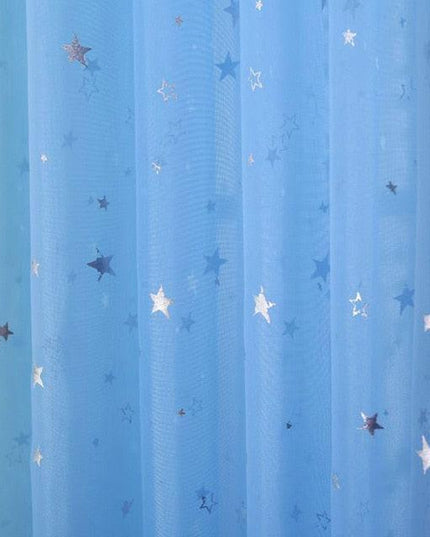 Whimsical White Star Tulle Curtains - Infuse Your Home with Contemporary Elegance