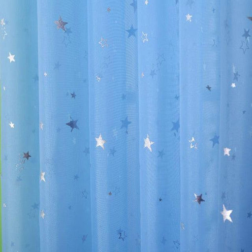 Elevate Your Space with White Star Kids Friendly Tulle Curtains - Create a Contemporary and Airy Atmosphere
