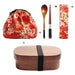 Eco-Friendly Wooden Japanese Bento Lunch Box Set for Fashionable Children