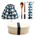 Sustainable Japanese Wooden Bento Box Set with Leakproof Design and Utensil Options