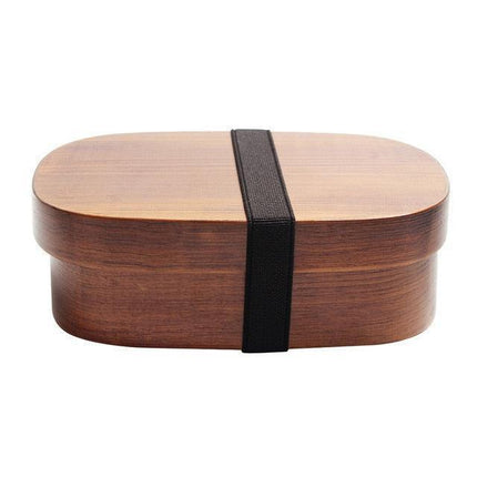 Eco-Friendly Japanese Wooden Bento Box for Kids - Stylish, Leakproof Design
