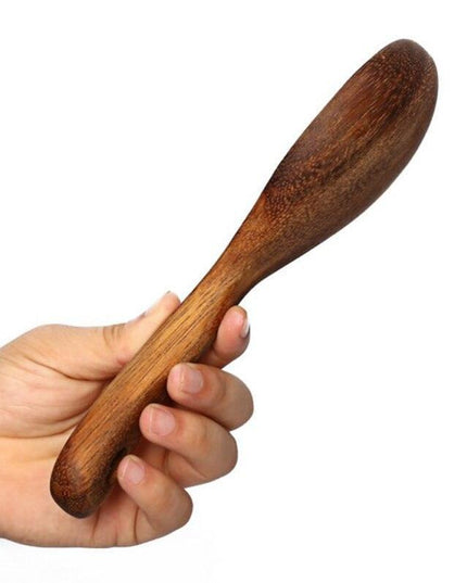 Elegant Acacia Wood Salad Serving Spoon